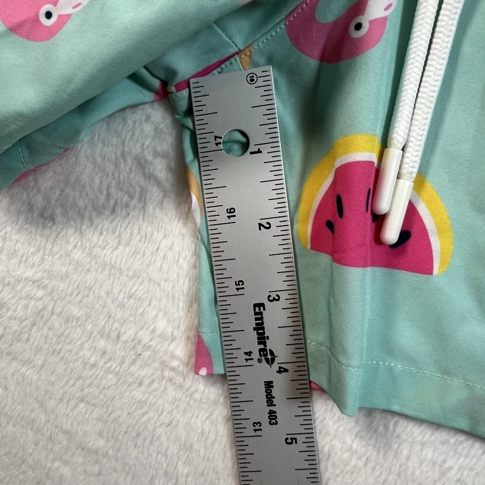 Muscle‎ Nation Swim Trunks Shorts Mens XL Flamingo Donut Watermelon Fun Print